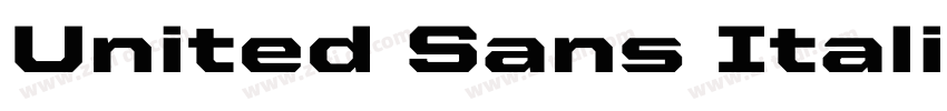 United Sans Italic C字体转换